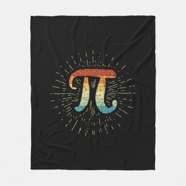 Math Teacher Cute Pi Fleece Blanket (Front)