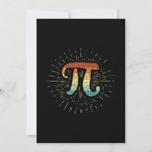 Math Teacher Cute Pi Invitation
