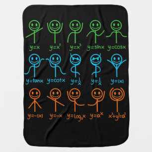 Math Teacher Dance Equation Mathematic Maths Baby Blanket