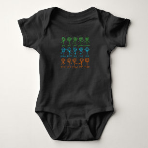 Math Teacher Dance Equation Mathematic Maths Baby Bodysuit