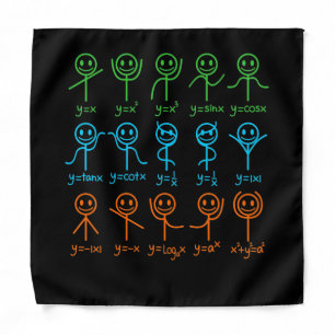 Math Teacher Dance Equation Mathematic Maths Bandana