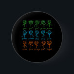 Math Teacher Dance Equation Mathematic Maths Button<br><div class="desc">This graphic idea is for math lovers. This funny graphic / quote clothing makes all math teachers happy.</div>