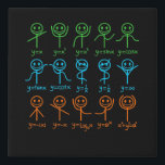 Math Teacher Dance Equation Mathematic Maths Faux Canvas Print<br><div class="desc">This graphic idea is for math lovers. This funny graphic / quote clothing makes all math teachers happy.</div>