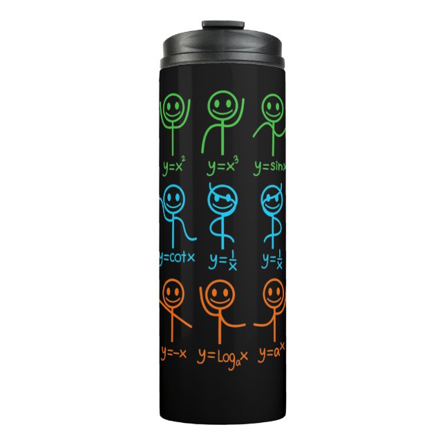 Math Teacher Dance Equation Mathematic Maths Thermal Tumbler (Front)