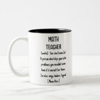 Math Teacher Definition Funny Custom Gift