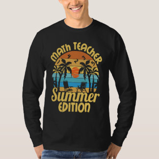 Math Teacher Educational Rockstar Education School T-Shirt
