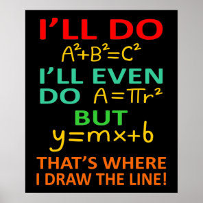 Math Teacher Equation Mathematics Maths Student Poster