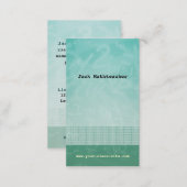 Math Teacher Equations Green Business Card (Front/Back)