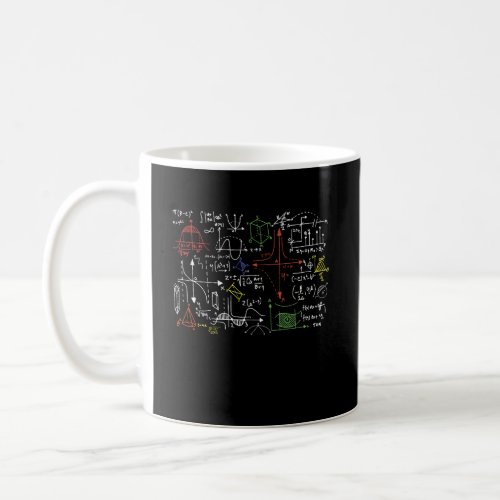 Math Teacher Formulas Cheat Sheet Cool Geek Nerd Coffee Mug