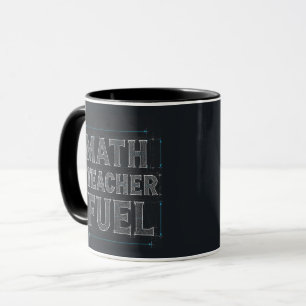 Math Teacher Fuel Funny Coffee Mug with Personaliz