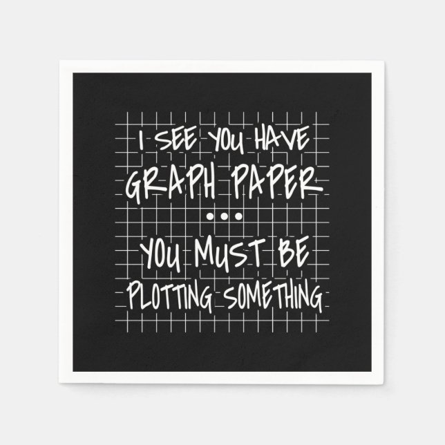 Math Teacher, Funny Back To School, I See you Napkins (Front)