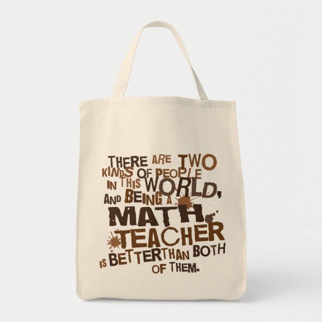 Math Teacher Gift Tote Bag (Front)