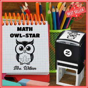 Math Teacher Good Job Praise Grading Self-inking Stamp