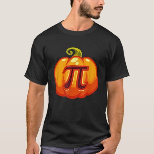 Math Teacher Halloween Costume Pumpkin Pi Pun Pie  T_Shirt