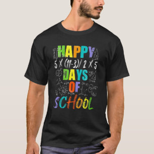 Math Teacher Happy 100th Day Of School Equations_2 T-Shirt