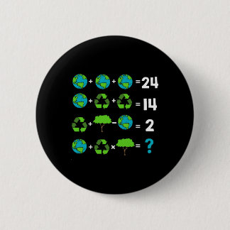 Math Teacher Humor Day Of Earth Order Of Operation Button