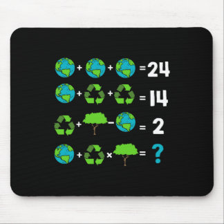 Math Teacher Humor Day Of Earth Order Of Operation Mouse Pad