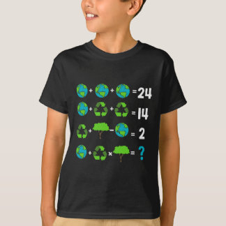 Math Teacher Humor Day Of Earth Order Of Operation T-Shirt
