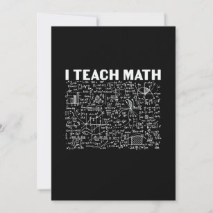 Math Teacher I Teach Math Holiday Card