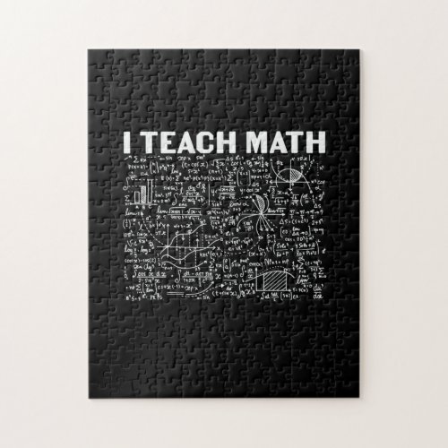 Math Teacher I Teach Math Jigsaw Puzzle