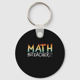Math Teacher Keychain