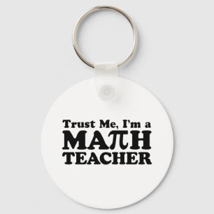 Math Teacher Keychain