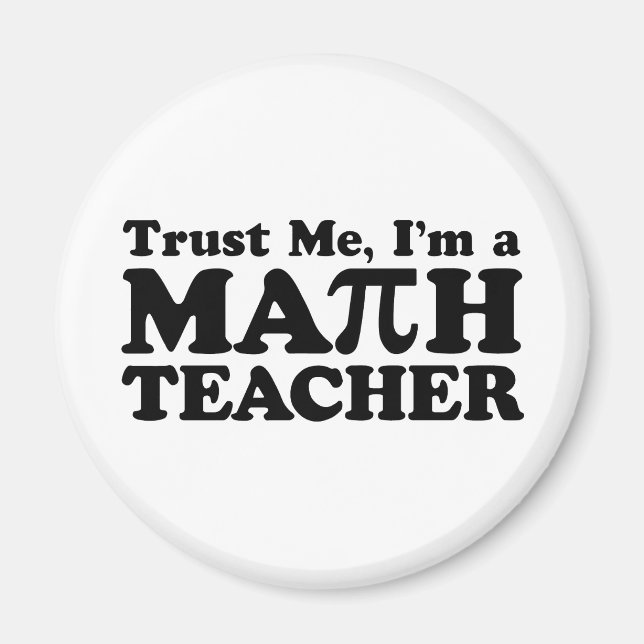 Math Teacher Magnet (Front)