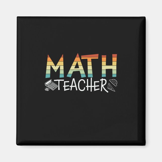 Math Teacher Magnet (Front)