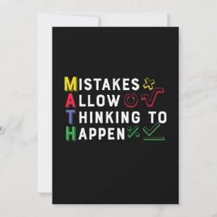 Math Teacher Math Allow Happen Holiday Card