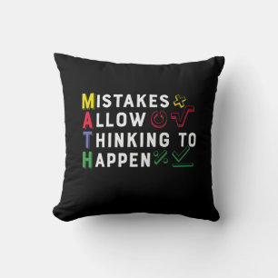 Math Teacher Math Allow Happen Throw Pillow