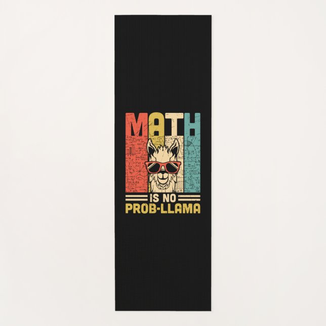 Math Teacher Math Is No Problem Yoga Mat (Front)