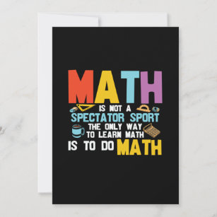 Math Teacher Math Is Not A Spectator Sport Holiday Card