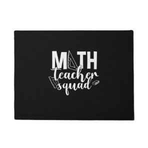 Math Teacher Math Teacher Squad Doormat