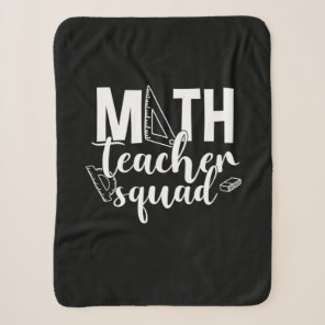 Math Teacher Math Teacher Squad Sherpa Blanket