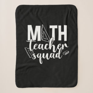 Math Teacher Math Teacher Squad Sherpa Blanket