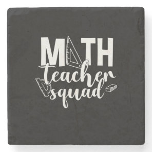 Math Teacher Math Teacher Squad Stone Coaster