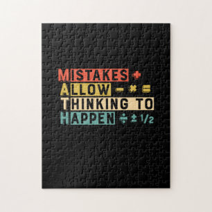 Math Teacher Math Thinking To Happen Jigsaw Puzzle