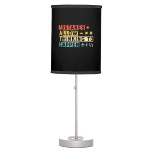Math Teacher Math Thinking To Happen Table Lamp
