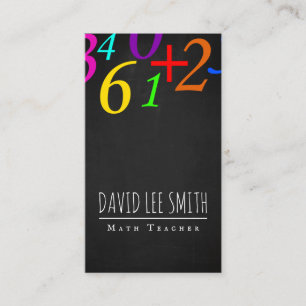 Math Teacher / Math Tutor Business Card