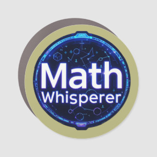 Math Teacher Math Whisperer Car Magnet