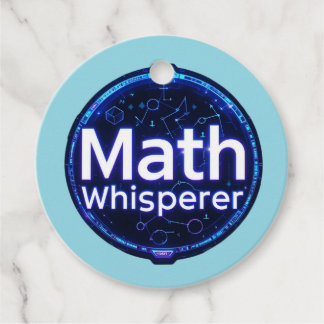 Math Teacher Math Whisperer Favor Tags