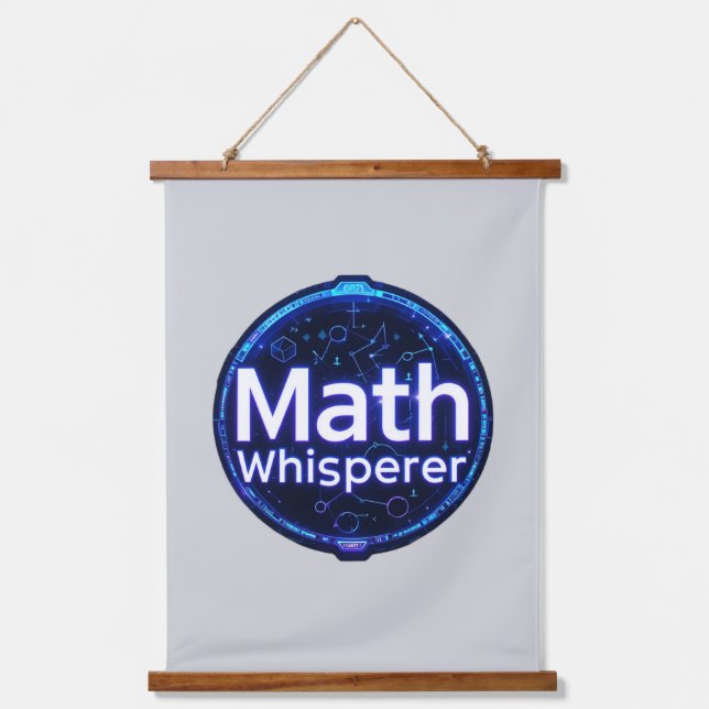 Math Teacher Math Whisperer Hanging Tapestry (Front)