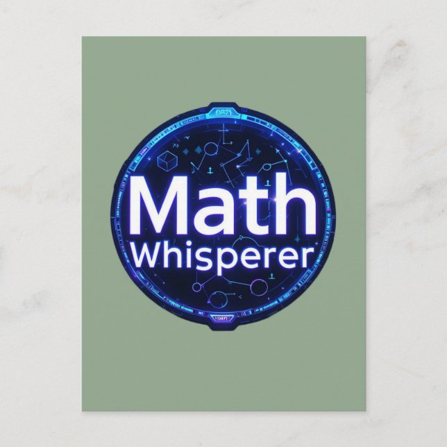 Math Teacher Math Whisperer Postcard (Front)