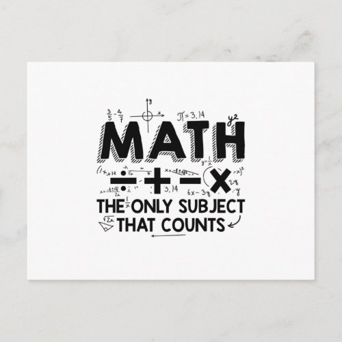 Math Teacher  Mathematics Mathematician Gifts Postcard