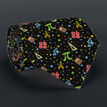 Math Teacher - Mathematics Symbols Pattern Neck Tie<br><div class="desc">Colorful math instrument tools,  symbols,  dots and star sprinkles make a simple,  minimalist pattern for math teachers. > Cute for math teacher appreciation,  data geek,  college engineer lab instructor,  computer programmer.  > Personalize it! Add custom name,  photo,  or text.</div>