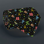 Math Teacher - Mathematics Symbols Pattern Neck Tie<br><div class="desc">Colorful math instrument tools,  symbols,  dots and star sprinkles make a simple,  minimalist pattern for math teachers. > Cute for math teacher appreciation,  data geek,  college engineer lab instructor,  computer programmer.  > Personalize it! Add custom name,  photo,  or text.</div>