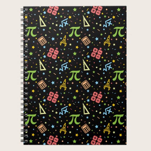 Math Teacher - Mathematics Symbols Pattern Notebook