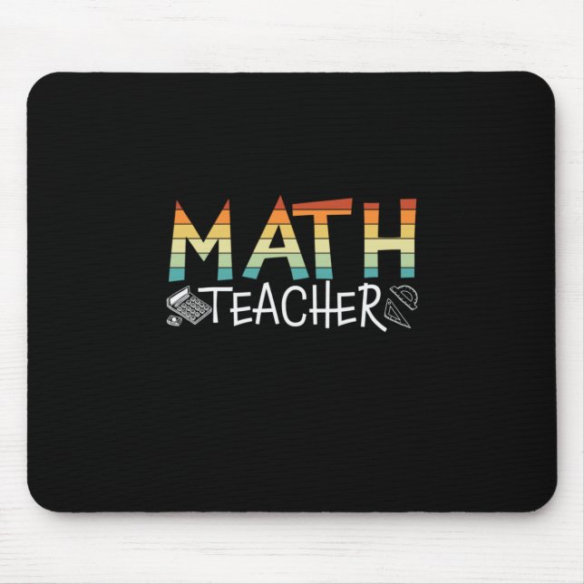 Math Teacher Mouse Pad (Front)
