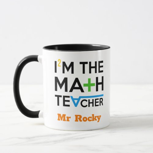 Math Teacher Mugs Personalized Appreciation Gift