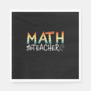 Math Teacher Napkins